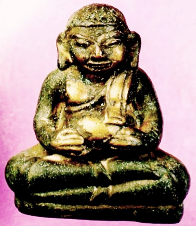 รูปหล่อพระสังกัจจายน์ เนื้อทองผสม หลวงพ่อพิธ วัดฆะมัง 2485 รูปหล่อพระสังกัจจายน์ เนื้อทองผสม หลวงพ่อพิธ วัดฆะมัง 2485